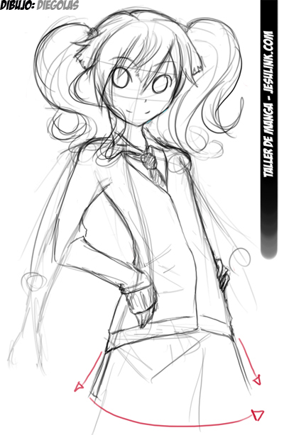 Taller de Manga. Cmo dibujar una chica Manga.