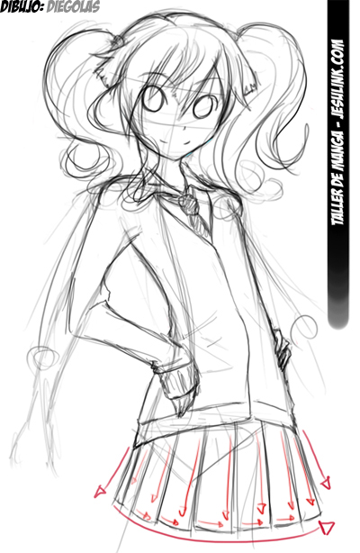 Taller de Manga. Cmo dibujar una chica Manga.